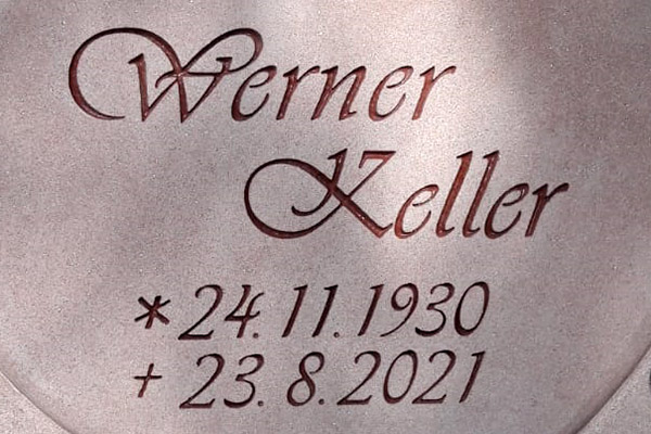 Gestrahlte Schrifte